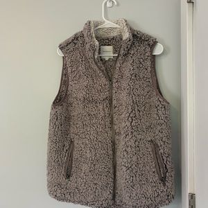 DryGoods Gray Fluffy Vest